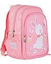 A Little Lovely Company Zainetto Grande, Coniglietto, 27 x 32 x 15 cm - Rosa Zaini Asilo