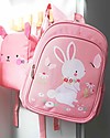 A Little Lovely Company Zainetto Grande, Coniglietto, 27 x 32 x 15 cm - Rosa Zaini Asilo