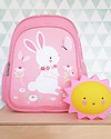 A Little Lovely Company Zainetto Grande, Coniglietto, 27 x 32 x 15 cm - Rosa Zaini Asilo