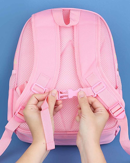 A Little Lovely Company Zainetto Grande, Coniglietto, 27 x 32 x 15 cm - Rosa Zaini Asilo