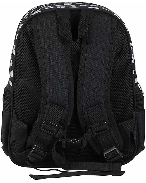 A Little Lovely Company Zainetto Grande, Fantasma, 27 x 32 x 15 cm - Nero Zaini Asilo