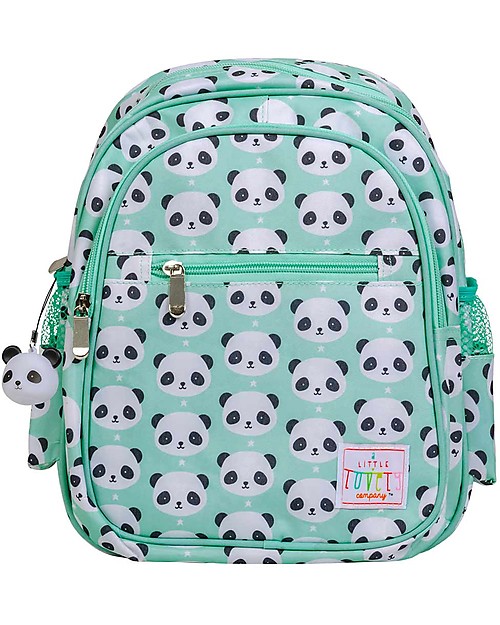 A Little Lovely Company Zainetto Grande, Panda, 25 x 32 x 16 cm - Acqua Zaini Asilo
