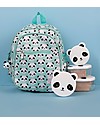 A Little Lovely Company Zainetto Grande, Panda, 25 x 32 x 16 cm - Acqua Zaini Asilo