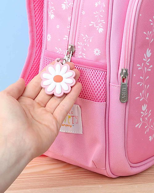 A Little Lovely Company Zainetto Grande, Unicorno, 27 x 32 x 15 cm - Rosa Zaini Asilo