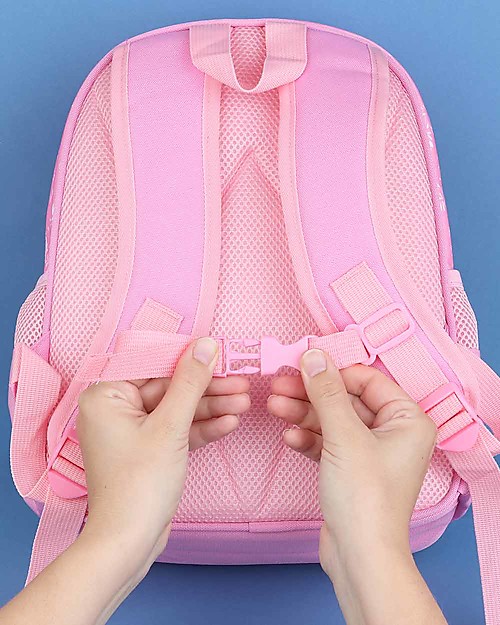 A Little Lovely Company Zainetto Grande, Unicorno, 27 x 32 x 15 cm - Rosa Zaini Asilo