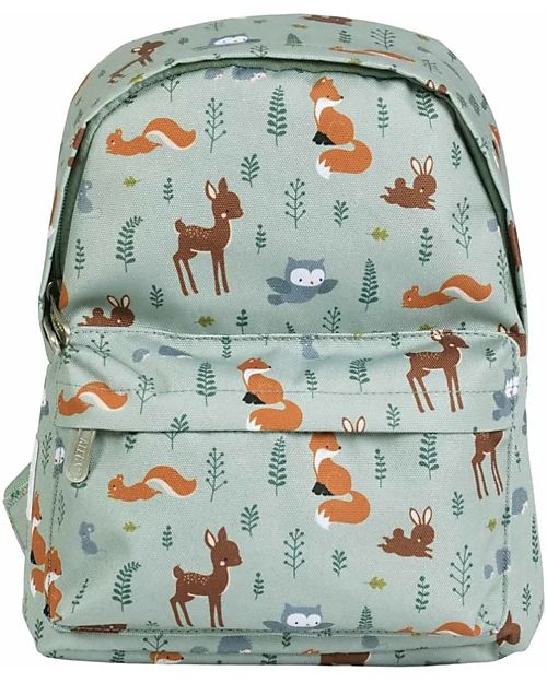 A Little Lovely Company Zainetto Piccolo Amici della Foresta - 23,5x30x10 cm Zaini Asilo