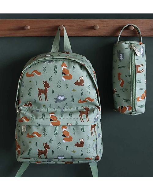 A Little Lovely Company Zainetto Piccolo Amici della Foresta - 23,5x30x10 cm Zaini Asilo