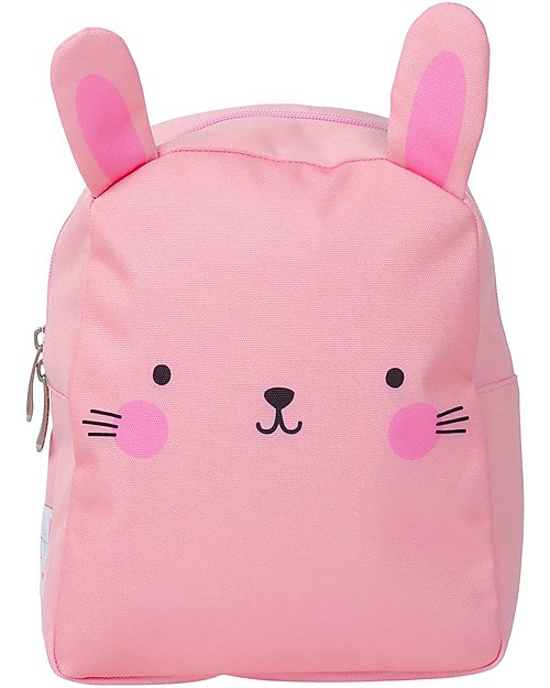 A Little Lovely Company Zainetto Piccolo, Coniglietto, 21 x 26 x 10 cm -  Rosa Zaini Asilo