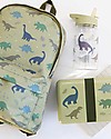 A Little Lovely Company Zainetto Piccolo Dinosauri - 22x30x10 cm - Verde Zaini Asilo