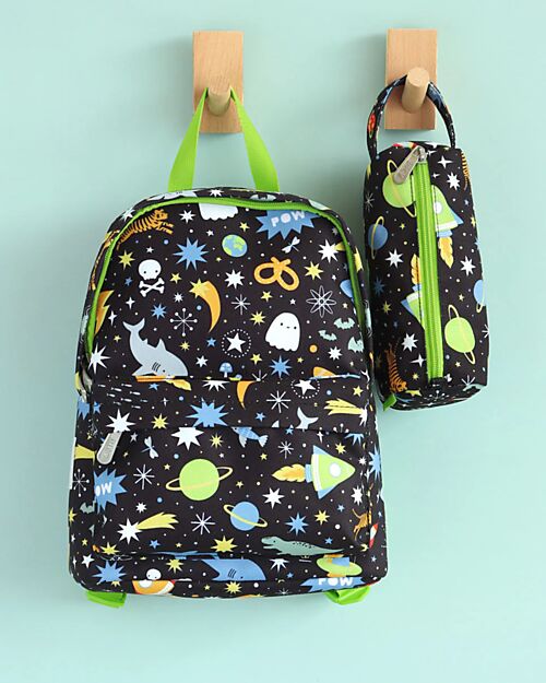 A Little Lovely Company Zainetto Piccolo - Galaxy - 23,5x30x10 cm Zaini Asilo