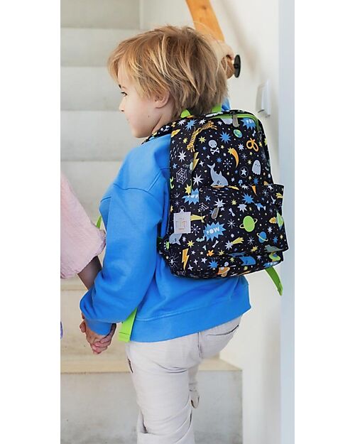 A Little Lovely Company Zainetto Piccolo - Galaxy - 23,5x30x10 cm Zaini Asilo