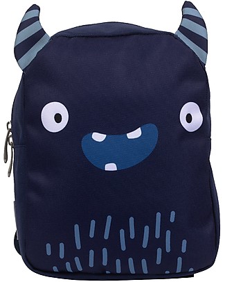 A Little Lovely Company Zainetto Piccolo Mostriciattolo 21 x 26 x 10 cm - Blu Zaini Scuola