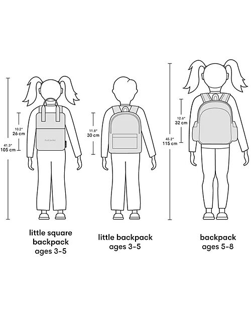 A Little Lovely Company Zainetto Piccolo - Principesse - 23,5x30x10 cm Zaini Asilo