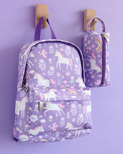 A Little Lovely Company Zainetto Piccolo - Unicorn Dreams - 23,5x30x10 cm Zaini Asilo