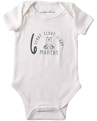 A Muffin in the Oven Body Maniche Corte Milestone - Sleep - 100% Cotone Pima Body Manica Corta