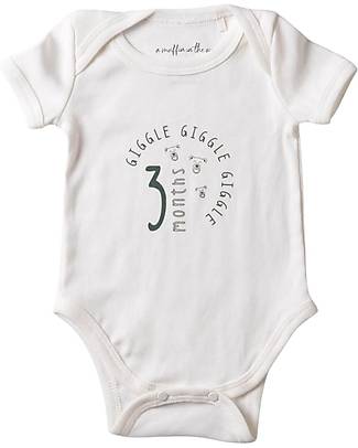 A Muffin in the Oven Body Maniche Corte Milestone - Sleep - 100% Cotone Pima Body Manica Corta