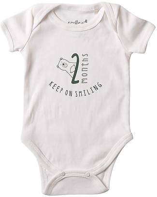 A Muffin in the Oven Body Maniche Corte Milestone - Sleep - 100% Cotone Pima Body Manica Corta