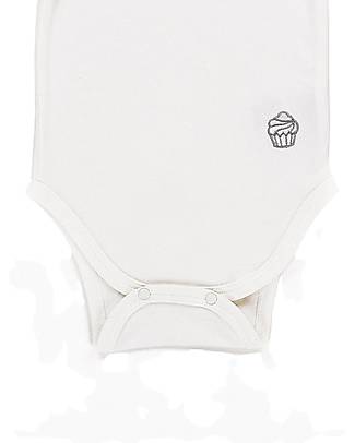 A Muffin in the Oven Body Maniche Corte Muffin - Bianco - 100% Cotone Pima Body Manica Corta