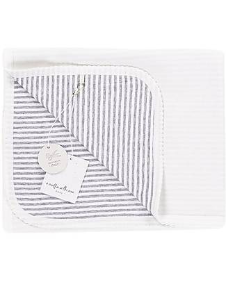 A Muffin in the Oven Copertina Bebè Ultra Soffice Muffin - Righe Grigie - 100% Cotone Pima Swaddle di Mussola