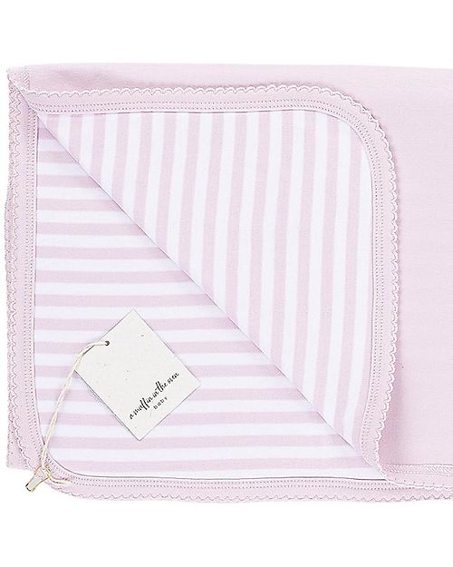 A Muffin in the Oven Copertina Bebè Ultra Soffice Muffin - Righe Rosa - 100% Cotone Pima Swaddle di Mussola