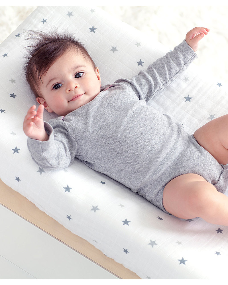 Aden & Anais Copri-materasso per Fasciatoio Twinkle Star - 100% Mussola di  Cotone - unisex (bambini)