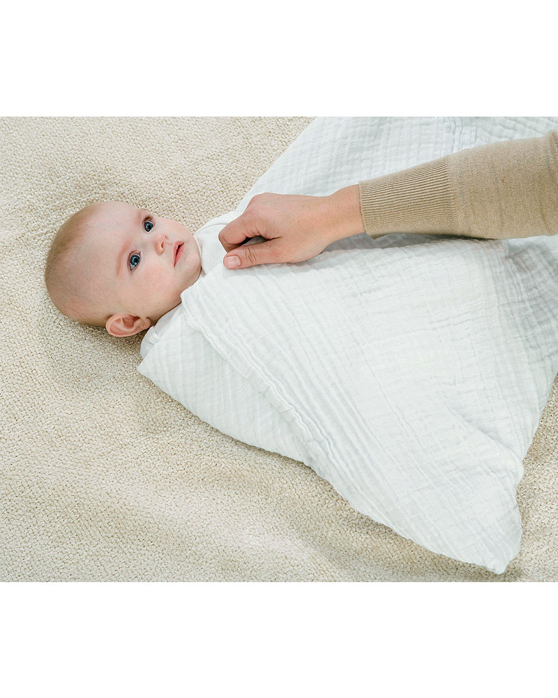Copertina complimese neonata in cotone con animaletti e mongolfiera