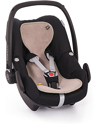 AeroMoov Air Layer Foderina Traspirante Universale per Seggiolino Auto Gruppo 0, Beige - Cotone bio Accessori Seggiolini Auto