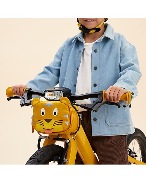 Affenzahn Portaoggetti per Manubrio Bimbi - Tigre - Pratico e divertente Accessori Biciclette