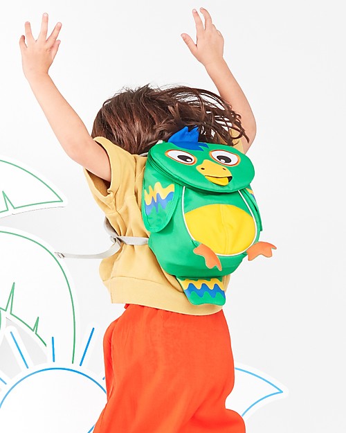 Affenzahn Zainetto 1-3 anni, Piet il Pappagallo - Eco-friendly e giocoso! Zaini Asilo