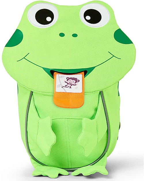Affenzahn Zainetto 1-3 anni - Rana Fluo - Eco-friendly e giocoso! Zaini Asilo