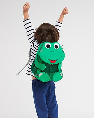 Affenzahn Zainetto 3-5 anni, Fabian la Rana - Perfetto per l'asilo ed eco-friendly! Zaini Asilo