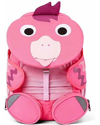 Affenzahn Zainetto 3-5 anni - Fenicottero Fluo - Perfetto per l'asilo ed eco-friendly! Zaini