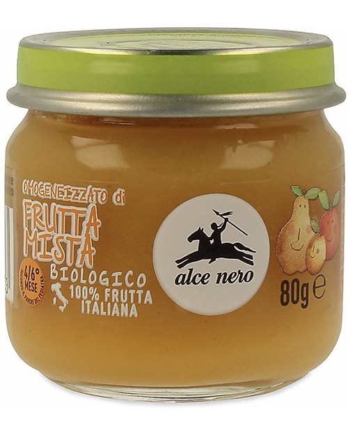 Alce Nero Omogeneizzato di Frutta Mista Biologico - 100% frutta italiana Omogeneizzati