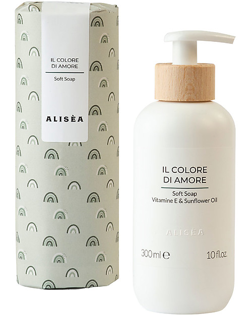 Alisèa Parma Il Colore di Amore - Detergente Delicato in Crema - Vitamina E & Olio di Girasole - da agricoltura Biologica Italiana Shampoo e Prodotti per il Bagnetto
