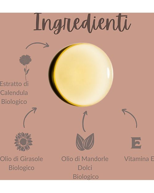 Alisèa Parma Nanna Lunga un Sorriso - Olio Calmante - Olio di Mandorle e Vitamina E - da agricoltura Biologica Italiana Creme ed Olii Baby
