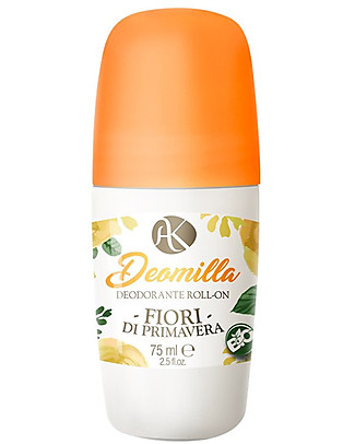 Alkemilla Bio Deodorante Roll-on Fiori di Primavera, Deomilla - 75 ml Deodoranti