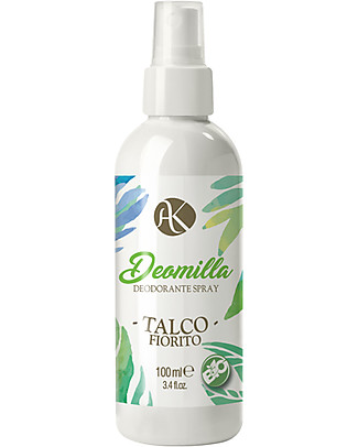Alkemilla Bio Deodorante Spray Talco Fiorito, Deomilla - 100 ml Deodoranti