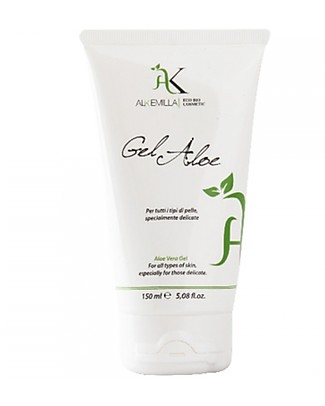 Alkemilla Bio Gel Aloe Corpo e Viso, per Pelli Delicate - 150 ml Solari