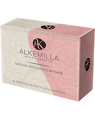 Alkemilla Bio Sapone Anti Age al Profumo di Frutti Dolci di Bosco - 100 gr Detergenza