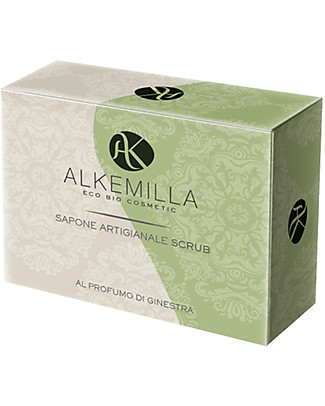 Alkemilla Bio Sapone Scrub al Profumo di Ginestra - 100 gr Detergenza