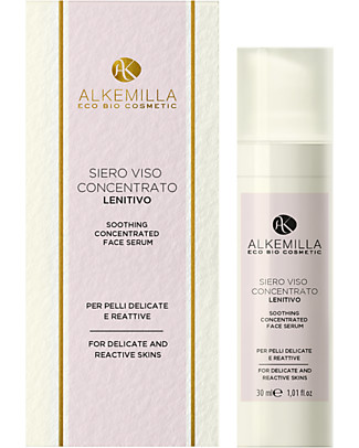 Alkemilla Siero Viso Concentrato Lenitivo, per Pelli Delicate - 30 ml Viso