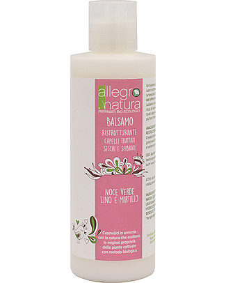 Allegro Natura Balsamo Ristrutturante Bio, 200 ml - per Capelli Trattati Bagno Doccia Shampoo