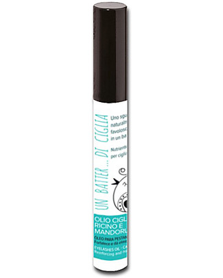 Allegro Natura Olio Ciglia Ricino e Mandorla Bio, 10 ml - Ciglia Lunghe e Folte! Viso