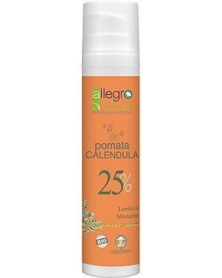 Allegro Natura Pomata Calendula Bio, 100 ml - Per pelle secca, arrossata e irritata Creme e Olii
