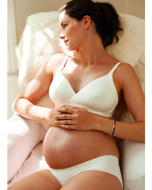 Amoralia Reggiseno da Allattamento in Microfibra Second Skin Avorio Reggiseni da Allattamento