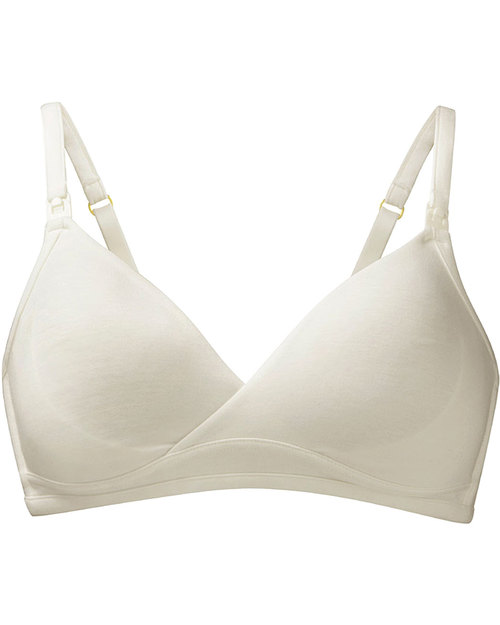 Amoralia Reggiseno da Allattamento Second Skin - Cotone Bio - Avorio Reggiseni da Allattamento