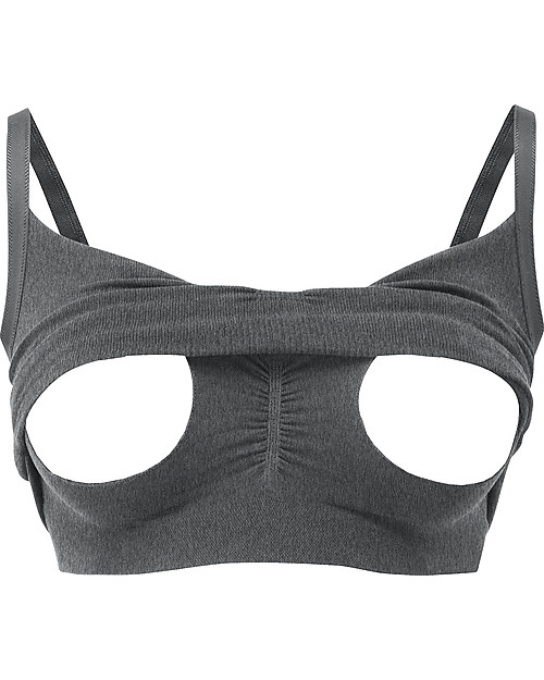Amoralia Reggiseno da notte e allattamento senza cuciture - Grigio scuro Reggiseni da Allattamento