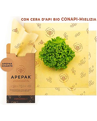Apepak Involucro In Cera D'Api Per Alimenti - Gigante Sacchetto Cibo