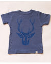 Atsuyo et Akiko T-Shirt Cervo Blu - Cotone Bio T-shirt