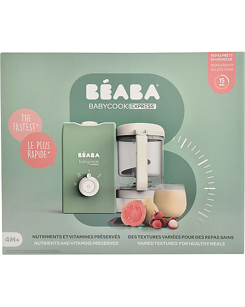 Béaba Babycook® Express Sage Green - Pasti Sani Veloci e Adatti al tuo  Bambino che Cresce - Presa Europea unisex (bambini)